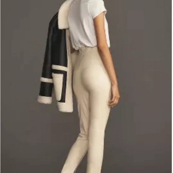 Avec Les Filles women’s Sz XL High-Waisted Faux Leather Slit Leggings - Picture 3 of 8